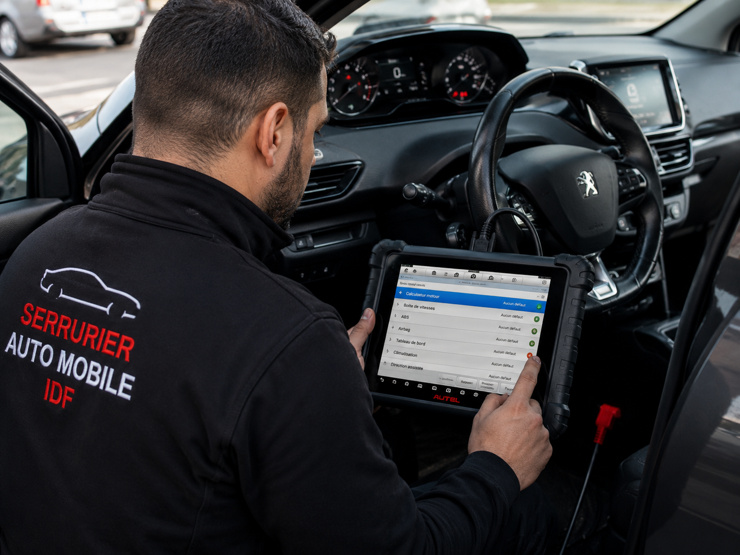 Programmation de clé au diagnostic dans un véhicule
